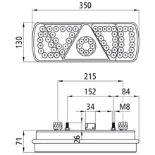 EcoLED, 24 V, left, 7-pin ASS+2x2-pin, w. delta, with LCG