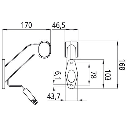 Superpoint II, 24 V, right, 1.25 m, 3-pin ASS, OEM