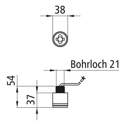 Monopoint II LED, 12/24 V, posilight white, high, 3.70, op.end