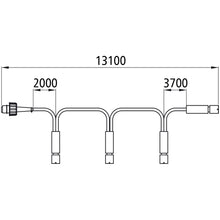 SML chain, 2-pin ASS (socket), 4 x 3-pin ASS (pin)