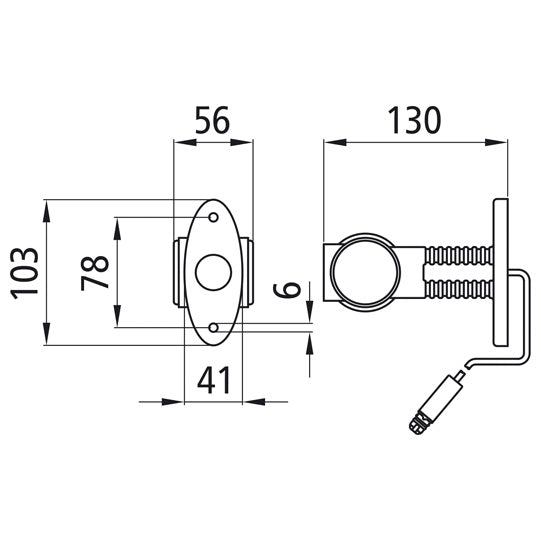 Superpoint III LED, 24 V, li/re, 1.75m, 3-pin