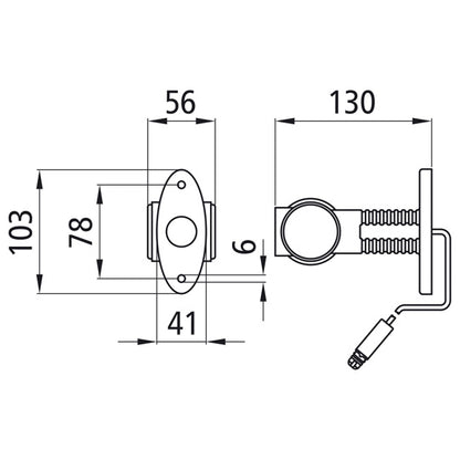 Superpoint III LED, 24 V, li/re, 1.75m, 3-pin