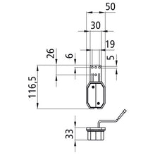Flexipoint I, 12 V, left, red/white, 0.50 m, DC, pendant