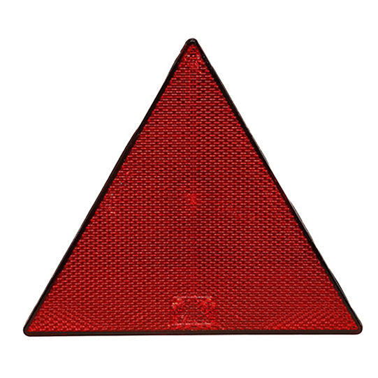 Triangular reflector, red, self-adhesive