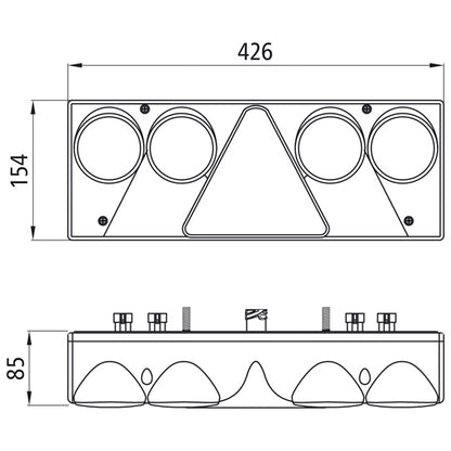 Europoint II, 24 V, L, 7-pin AMP + 4x2-pin, w/o SML