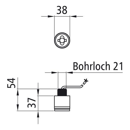 Monopoint II LED, 12/24 V, posti light white, 3.50