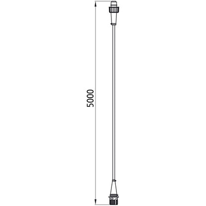 Extension cable, 2-pin ASS, 5000 mm, socket/pin
