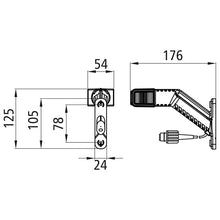 Superpoint IV LED, 12/24 V, left, 2.00 m, 2-pin ASS