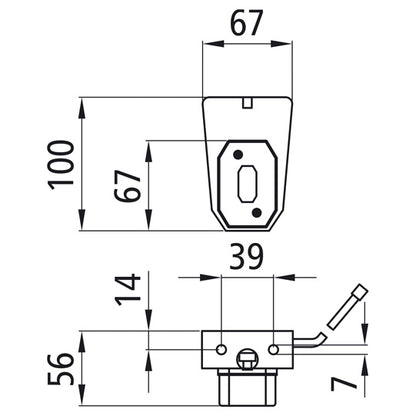 Flexipoint I LED, 9-33V, posilight white, 0.50m, DC, w. holder
