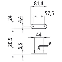 Posipoint II LED, 12/24 V, red, 3.50 m, open end