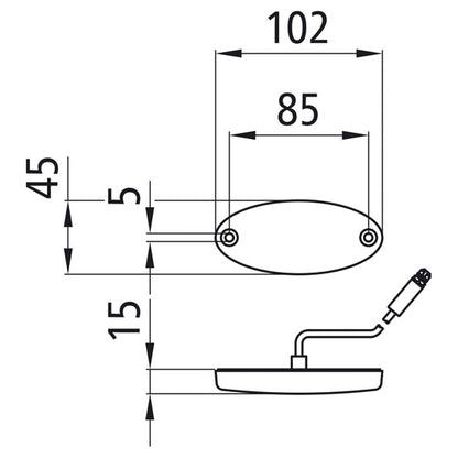 Flatpoint II LED, 24 V, white, 1.50 m, 3-pin ASS, OEM