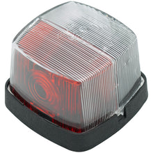 Squarepoint, 12 V, red/white, without bulb, w. grommet
