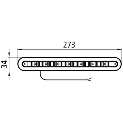 3rd brake light LED, 12 V, 1.0 m, DC