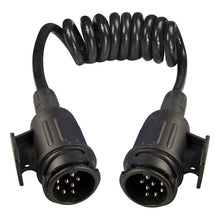 Spiral connecting cable, 13-pin, 12 V, ISO 11446