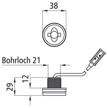 Monopoint II LED, 12/24 V, posti light white, 1.50