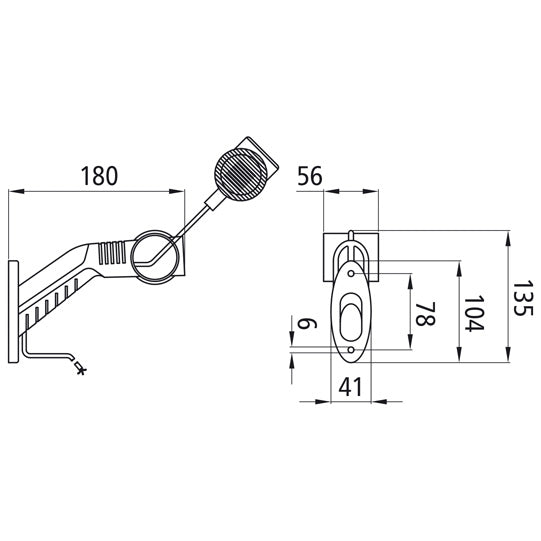Superpoint III LED, 24 V,li/re,rt/ws/ge,cable 1.75m,openend,OEM