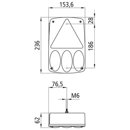 Earpoint IV, 12 V, right, 5-pin + 8-pin bayonet, with NSL, RFS