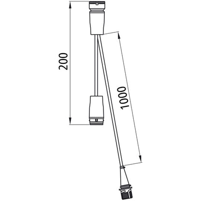 Intermediate adapter main cable, 17-pin ASS LP20/LP30