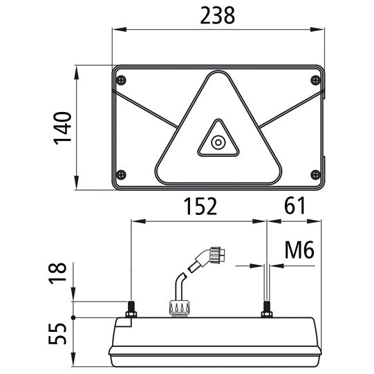 Multipoint V LED, 24 V, L, 2.5 m, 7-pin ASS