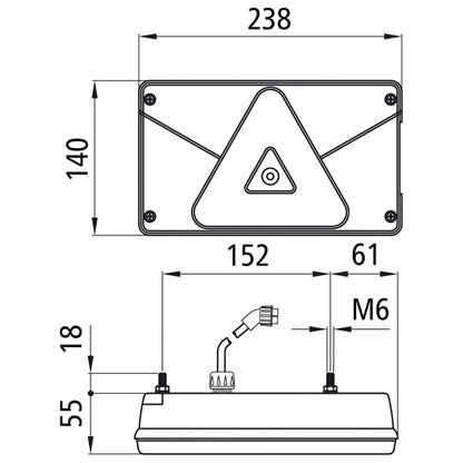 Multipoint V LED, 24 V, L, 2.5 m, 7-pin ASS
