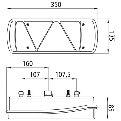 Ecopoint II, 24 V, left, 7-pin AMP + 2 x 2-pin Superseseal