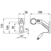 Superpoint III LED, 12 V, left, rt/ws/ge, 0.86 m, 3-pin ASS