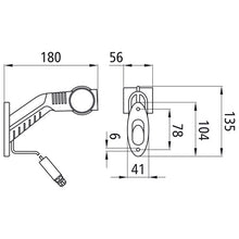 Superpoint III LED, 12 V, right, rt/ws/ge, 0.86 m, 3-pin ASS
