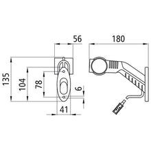 Superpoint III LED, 24 V, left, rt/ws/ge, 1.25 m, P&amp;R, OEM