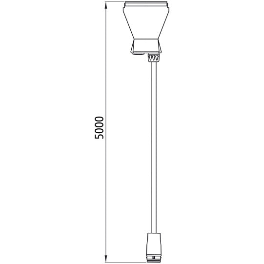 Supply cable, 14-pin VBG plug, 5000 mm, 17-pin ASS LP20