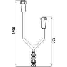 Distributor cable 8-pin bay. pin, 2x8-pin bayonet socket, 12 V