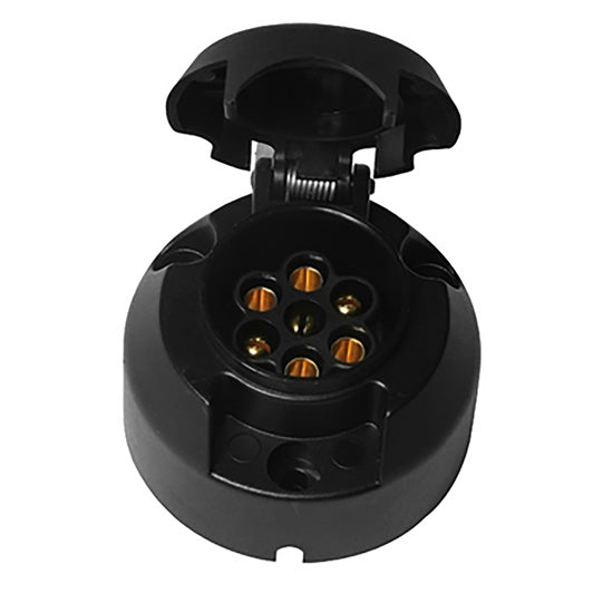 Socket outlet, 12 V, 7-pin, plastic