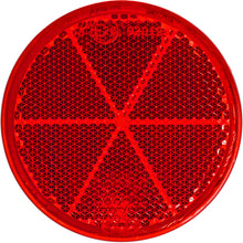 Reflector, round, Ø 60 mm, red, self-adhesive