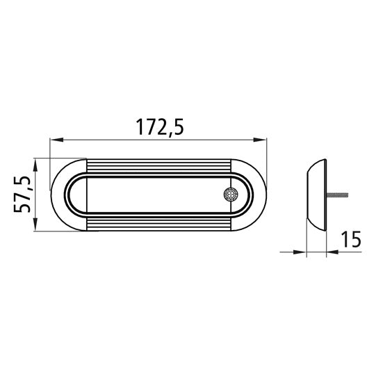 Inpoint III LED, 12/24 V, long, 0.3 m, open end