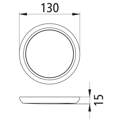 Inpoint III LED, 12/24 V, round, 0.3 m, w/o switch