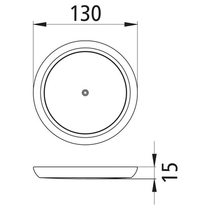 Inpoint III LED, 12/24 V, round, 0.3 m, open end, with switch