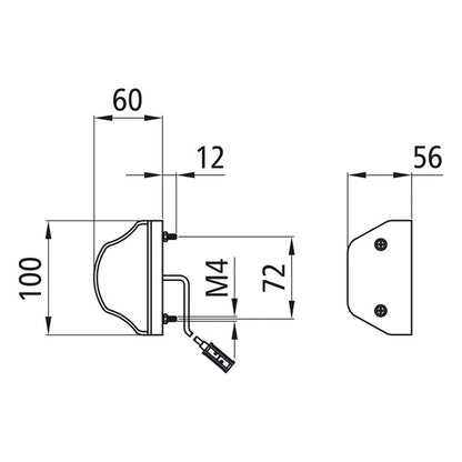 Regpoint, 12 V, KZL, 0.5 m, P&amp;R