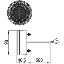 Braspoint 98 LED, 12/24 V, 3-function, 0.5 m