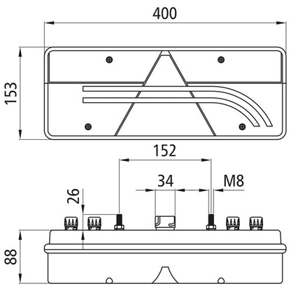 Europoint III LED, 24 V, left, 7-pin ASS + 4x2-pin ASS