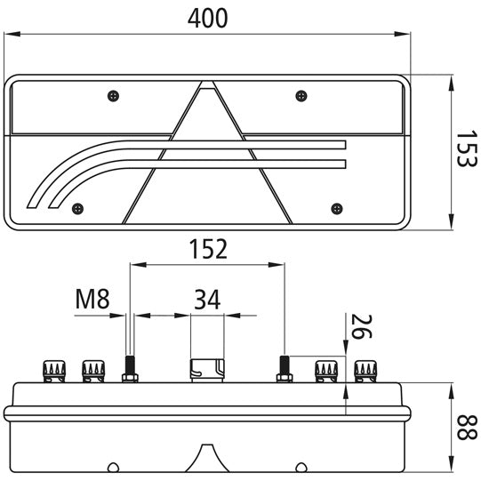 Europoint III LED, 24 V, right, with triangle