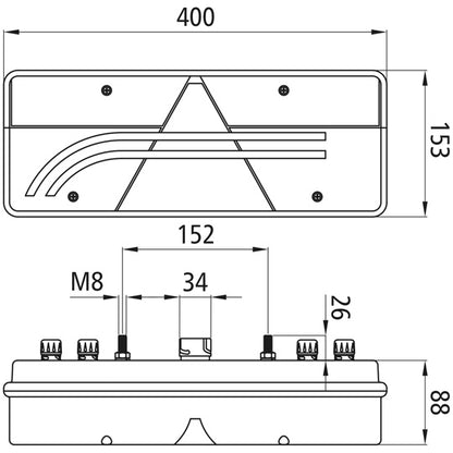 Europoint III LED, 24 V, right, with triangle