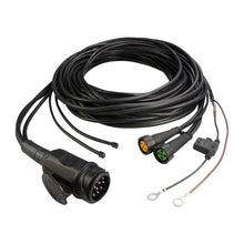 Supply cable, 13-pin plug, 2x5-pin bay. 8000 mm, 2 x DC