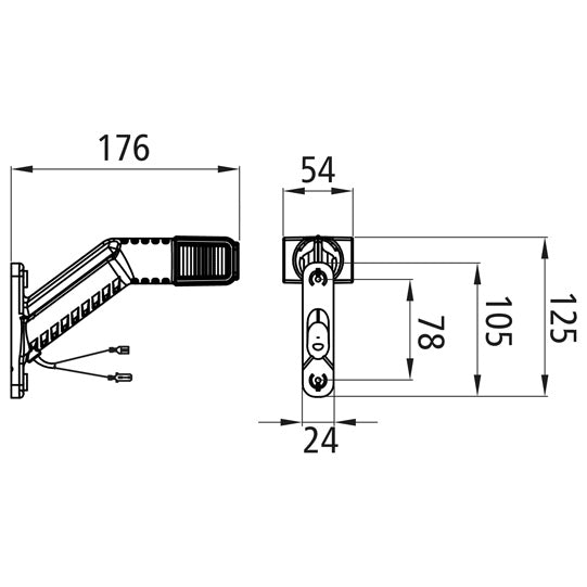 Superpoint IV LED, 12/24 V, right, for Europoint III, URA