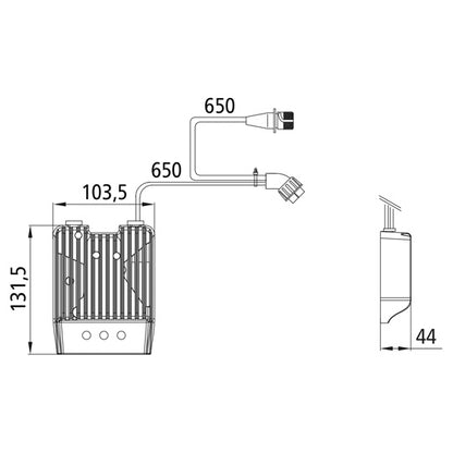 LED control unit (LCG), 12/24 V, brake light, OEM