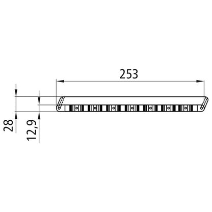 3rd stop light LED, 24 V, cable 0.50 m, open end