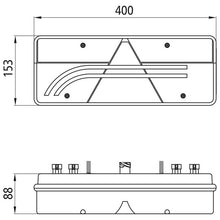 Europoint III LED, 24 V, right, 7-pin AMP + 4x2-pin Superseal