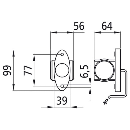 Superpoint III LED, 24 V, li/re, rt/ws/ge, 4.00m