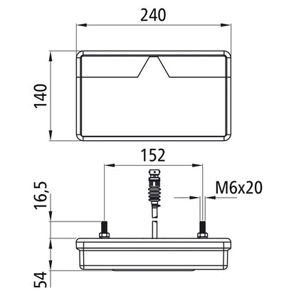 MultiLED II, 12/24V, L, high, 0.5m, 5-pin bayonet, w.KZL, NSL