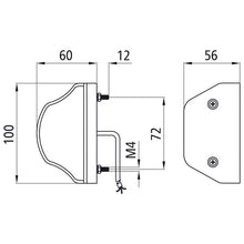 Regpoint LED, 24 V, KZL, 1.0 m, open end