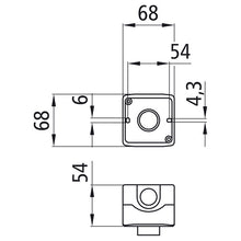 Push-button switch for axle lift function, w/o cable
