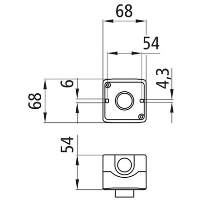 Push-button switch for axle lift function, w/o cable